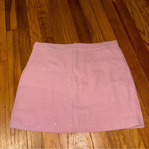 Beulah Rhinestone Pink Mini Skirt - Size Medium - Picture 9 of 9